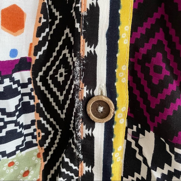 (SOLD) ANTHROPOLOGIE Everyway Sleeveless Button Front Midi Dress Patches 6 - Picture 5 of 14